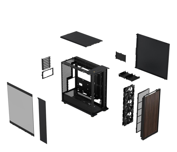 FRACTAL DESIGN Obudowa North XL Charcoal Black TG Dark FD-C-NOR1X-02 - 1228497 - zdjęcie 10